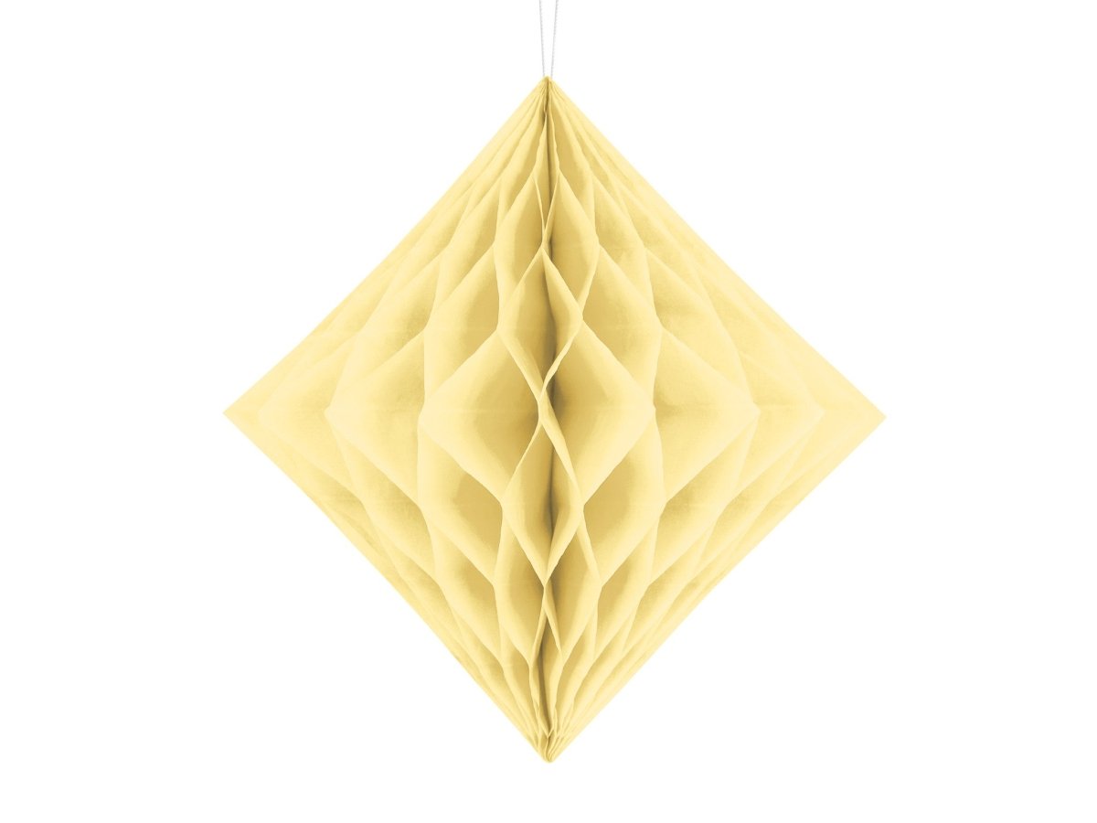 Honeycomb Diamant Lichtgeel 20cm