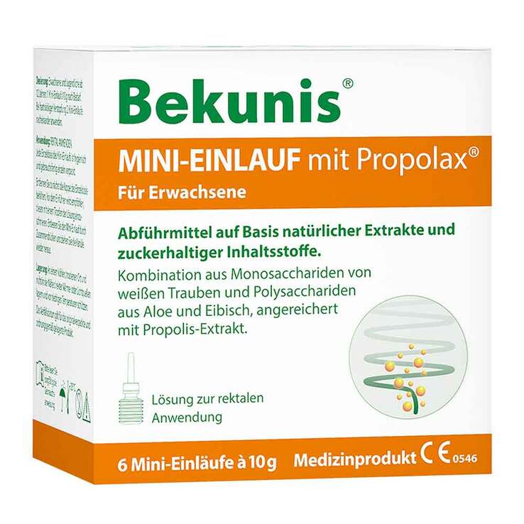 Bekunis Mini-Einlauf mit Propolax Klistiere, 6 St