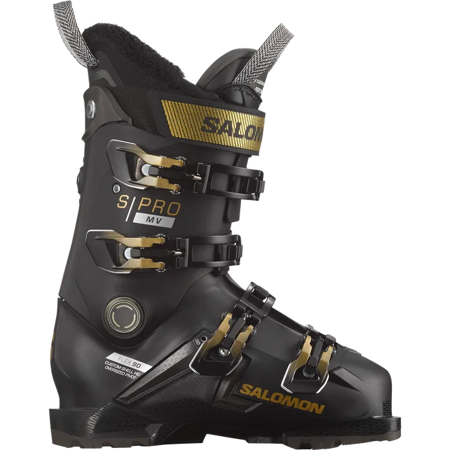 S/PRO MV 90  Pistenski Damen Black/GoldMet./Beluga