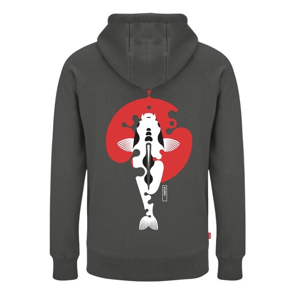 Sweat à Capuche Kumu Rising Sun Grey