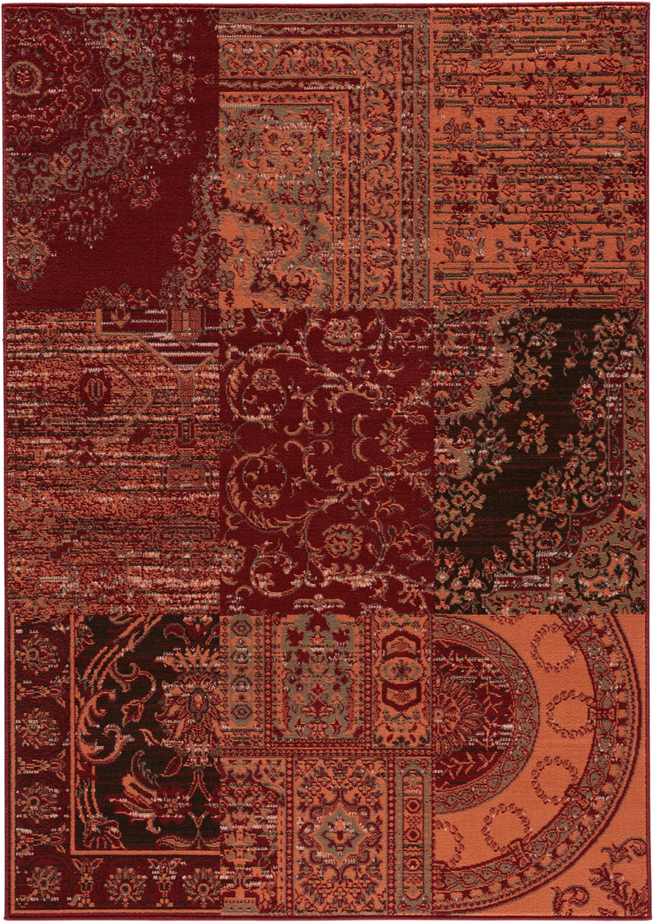 heine home Webteppich in rot-terracotta
