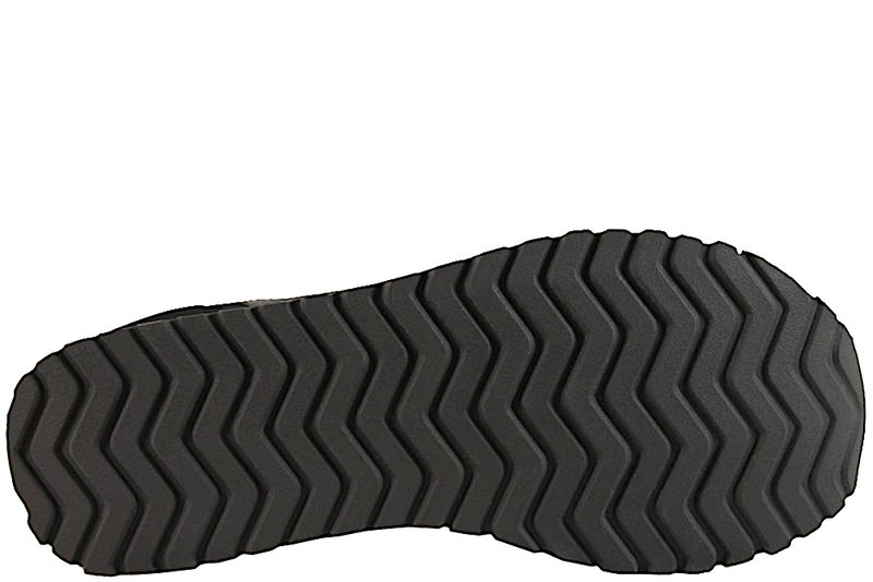 GREEN COMFORT FREENESS SNEAKERS I SORT PRÆGET SKIND