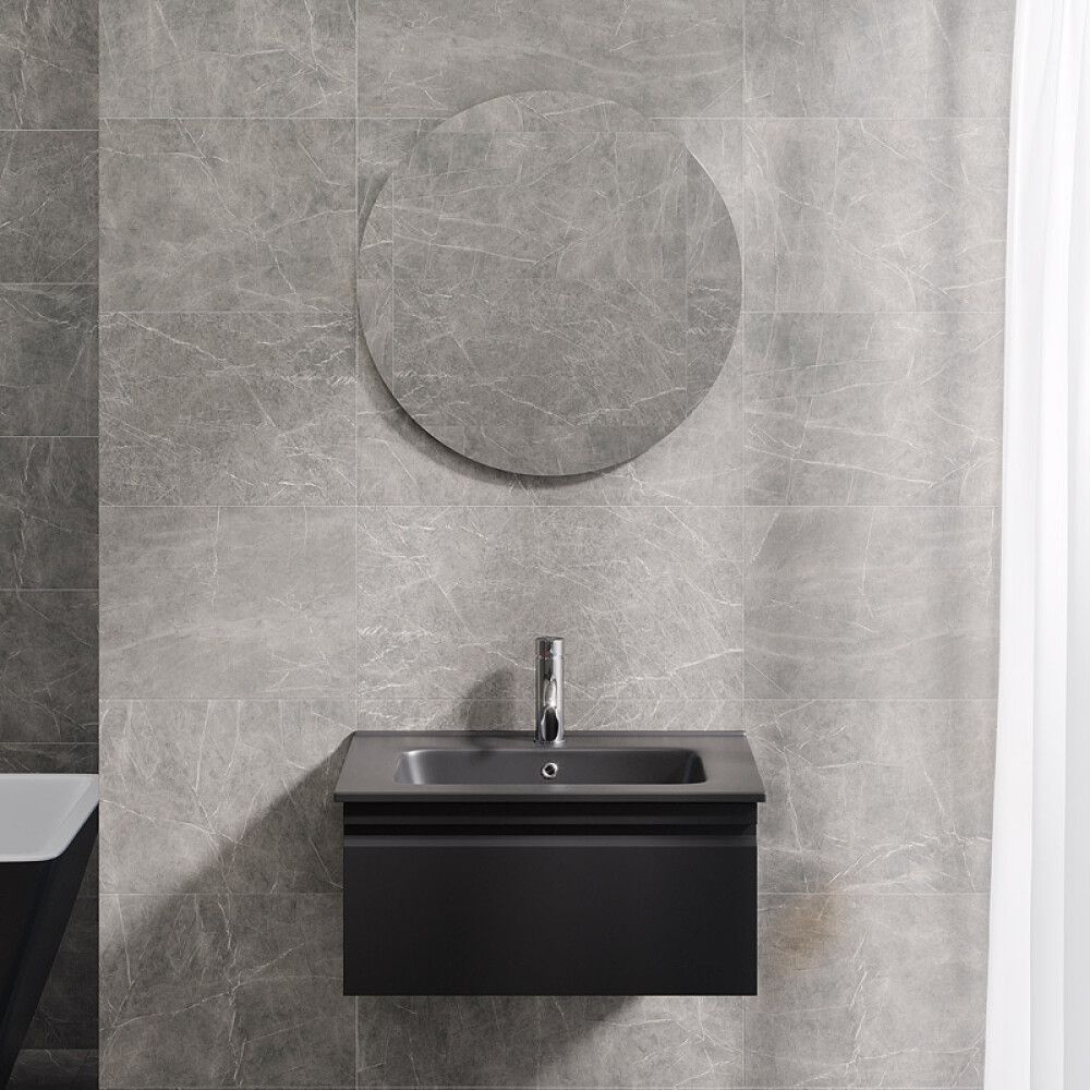 BADEROMSMØBEL CAMARGUE IQ+ FRONT SVART MATT 60CM