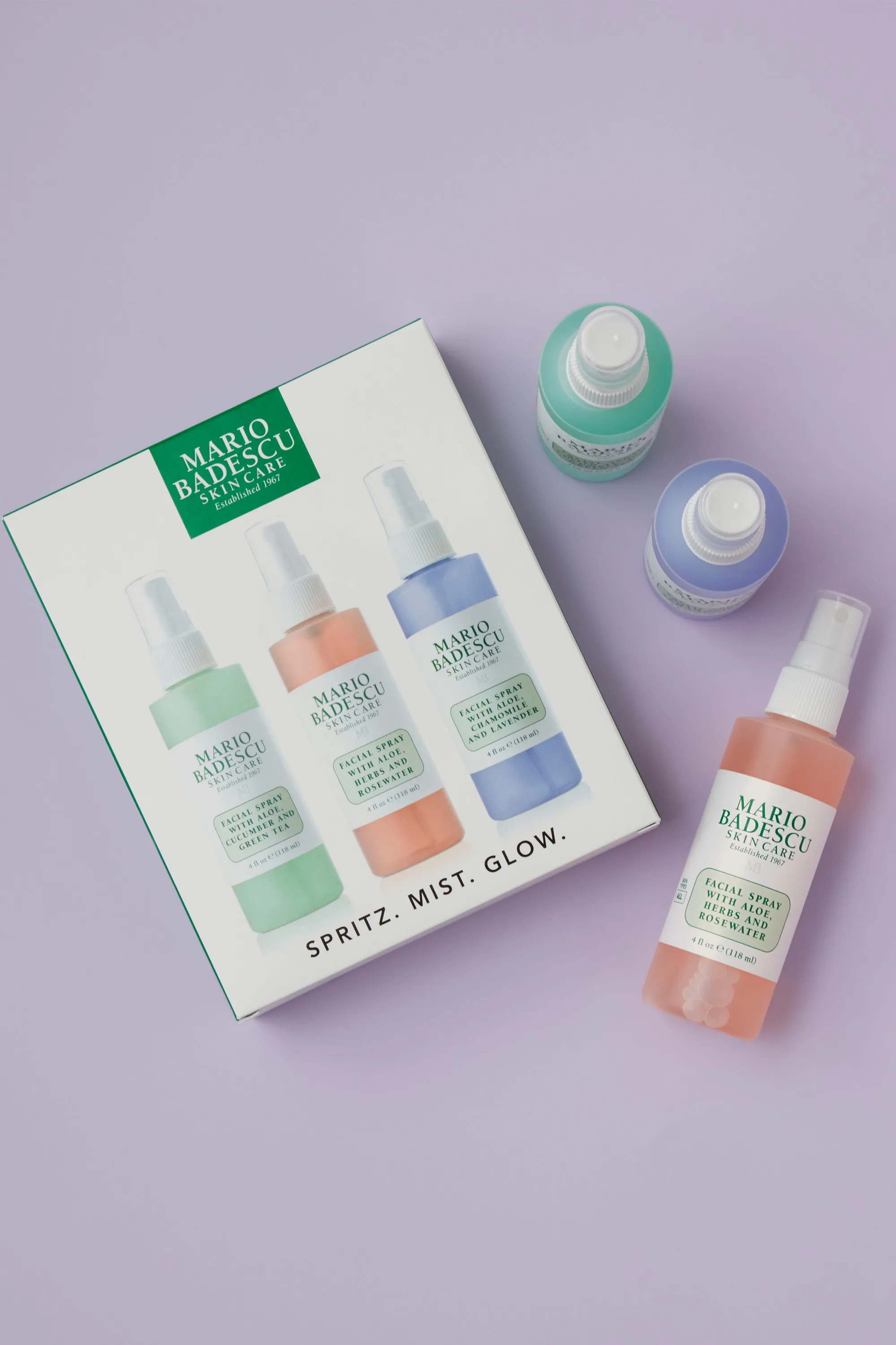 Mario Badescu Coffret trio de sprays visage à l’aloe vera-354 ml