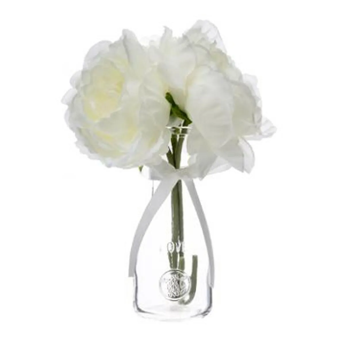 Composition Florale & Vase Verre