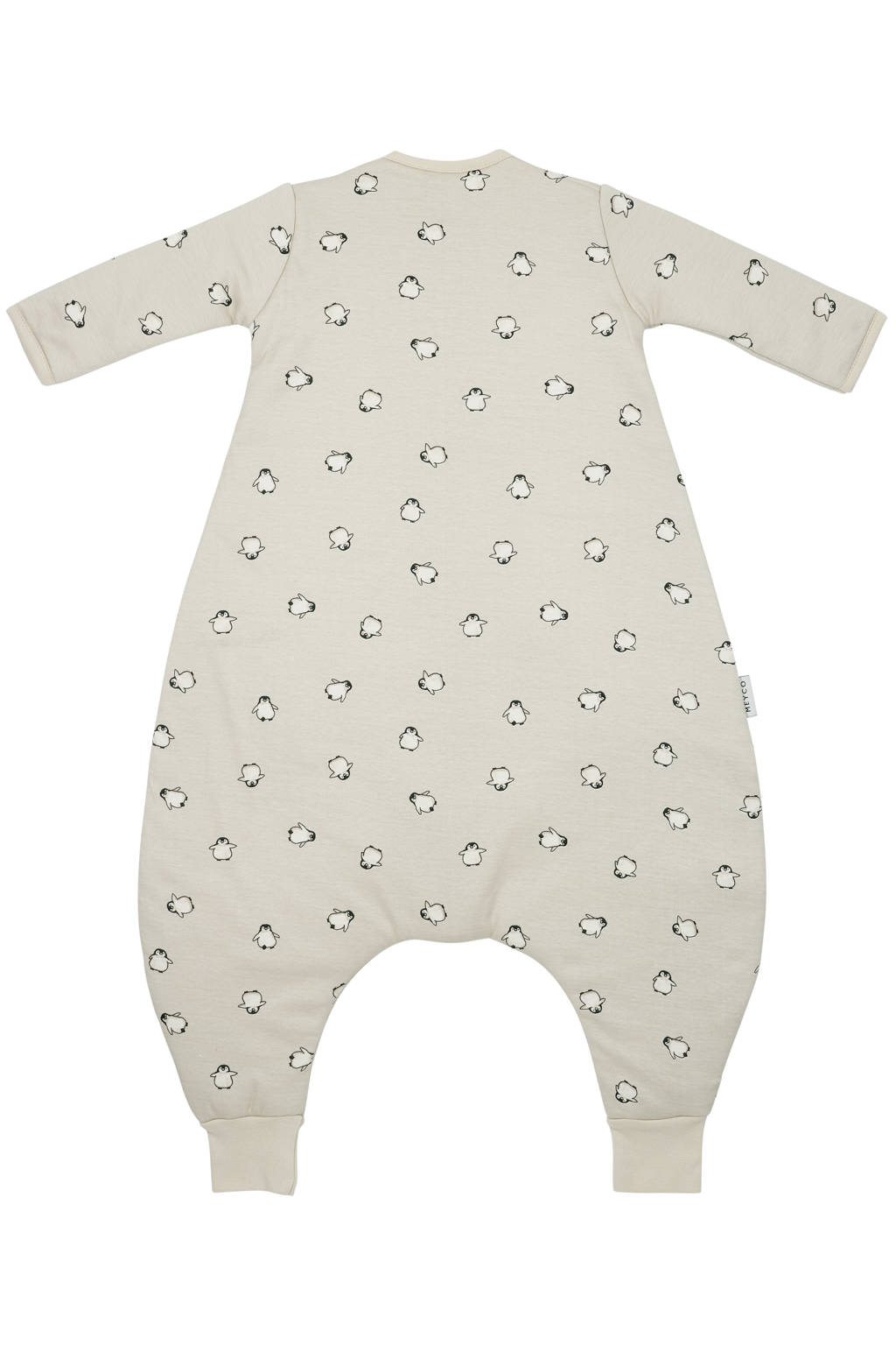 winter slaapoverall jumperPinguïn beige/zwart