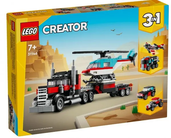 LEGO Creator 31146 Blokvogn med helikopter