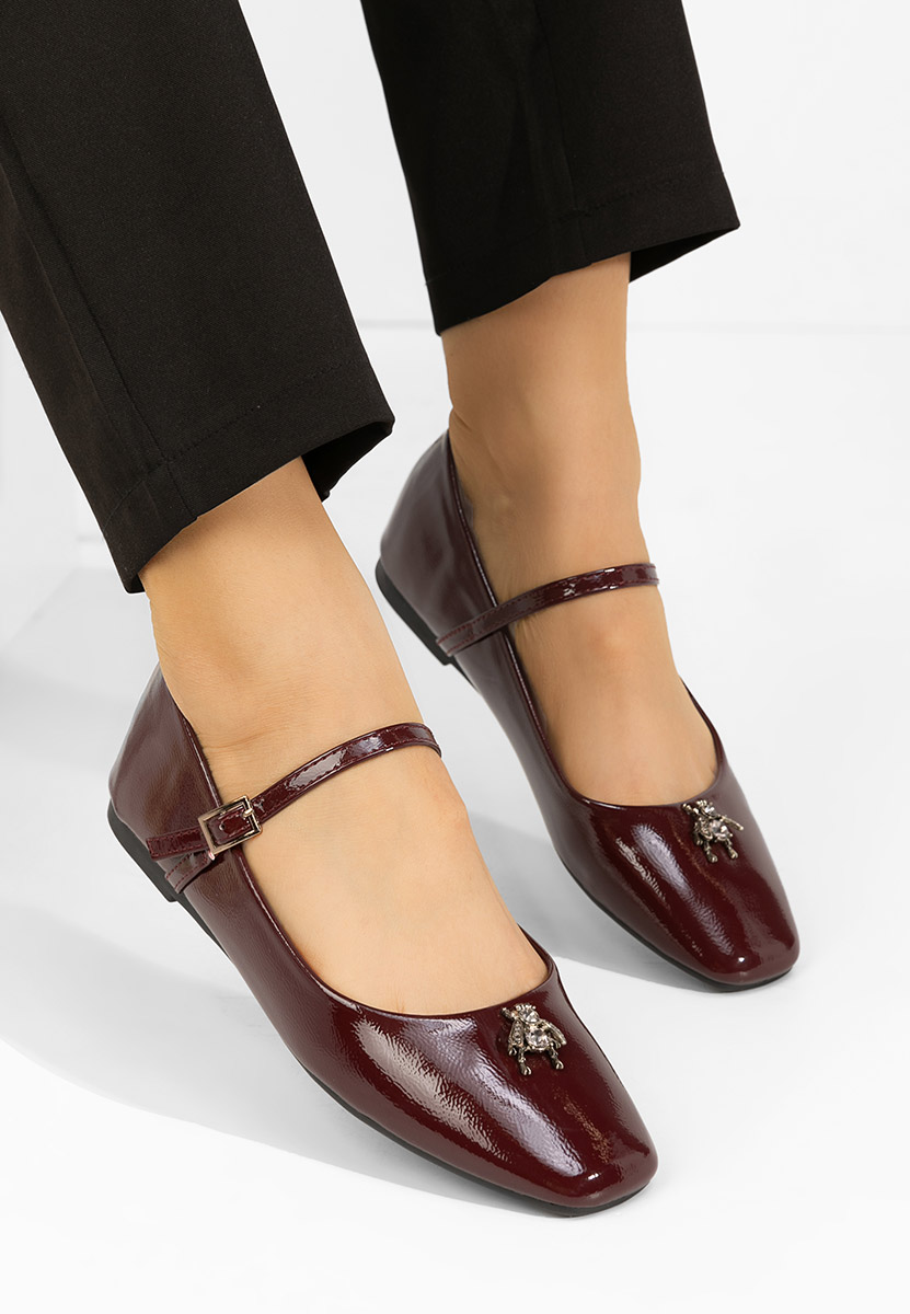 Ballerines femme bordeaux Jaimee