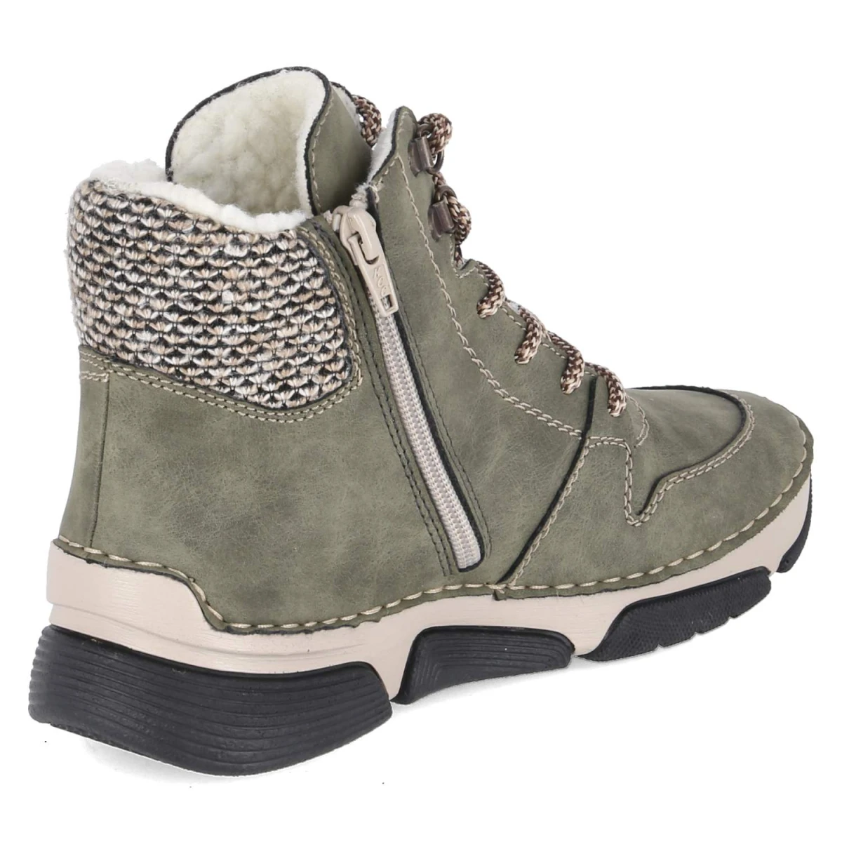 RiekerWinterboots - liane/schwarz-kiesel