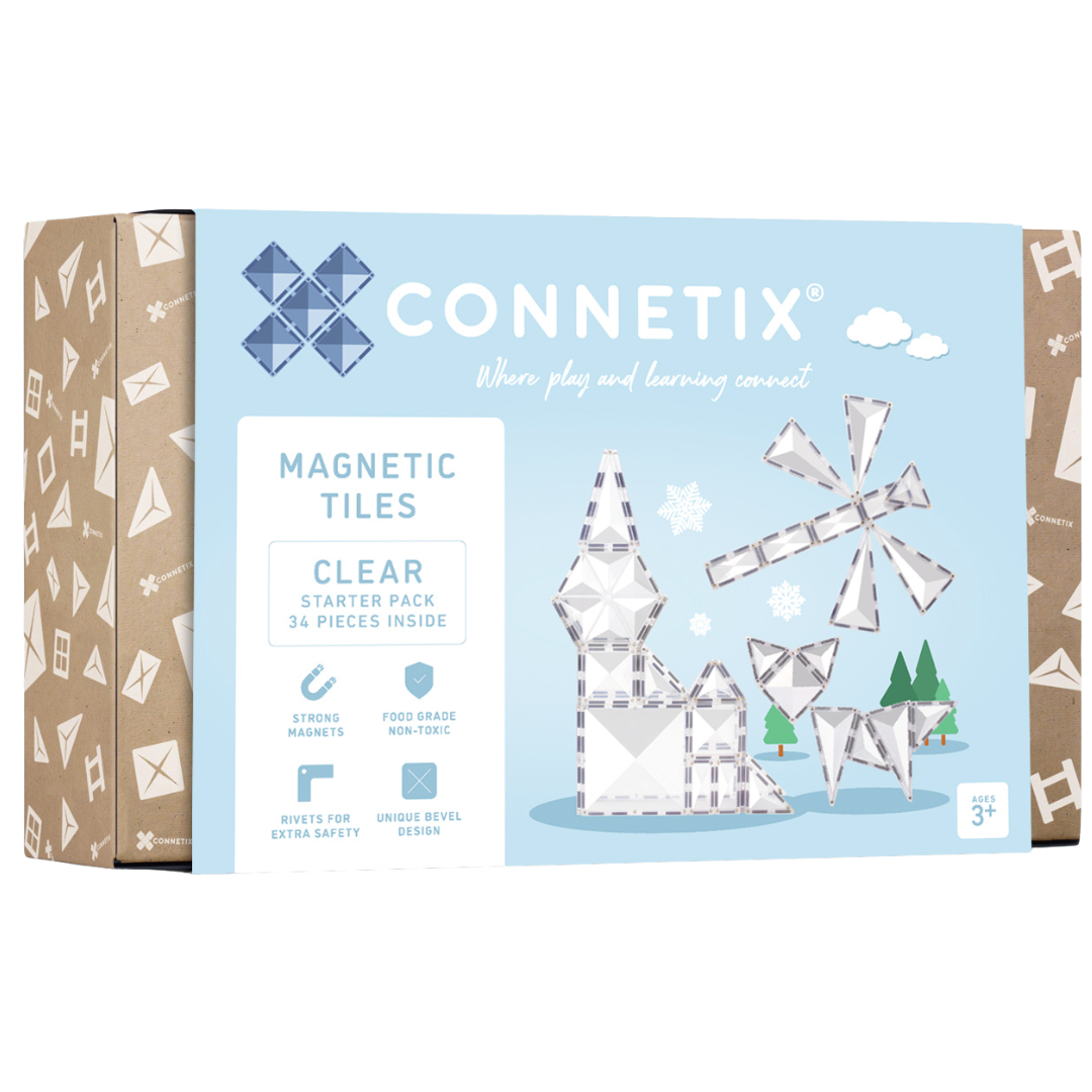 Connetix magnetische tegels clear - 34st