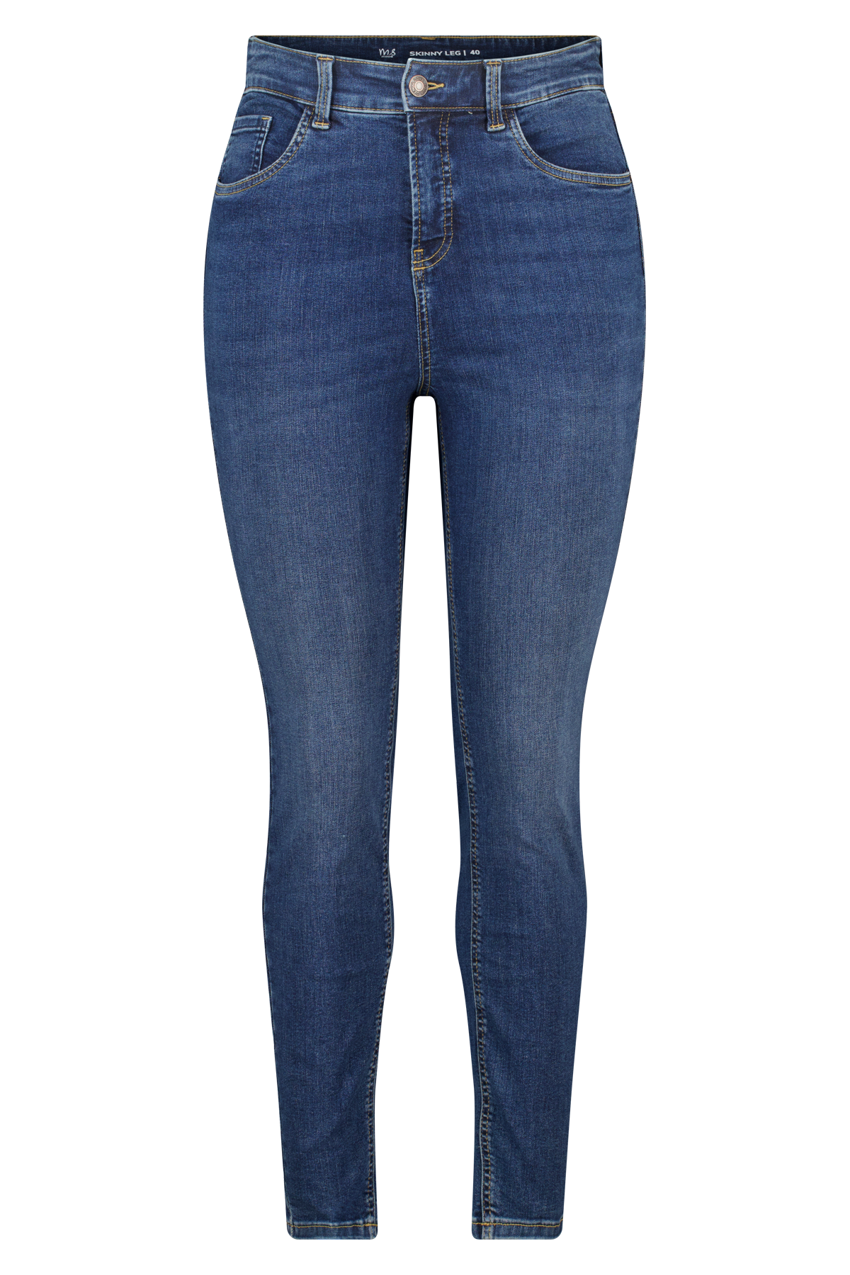 Skinny leg high waist jeans CHERRY Dark Denim