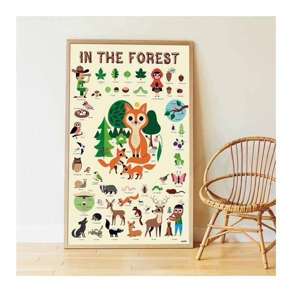 POPPIK Sticker Lernposter Wald
