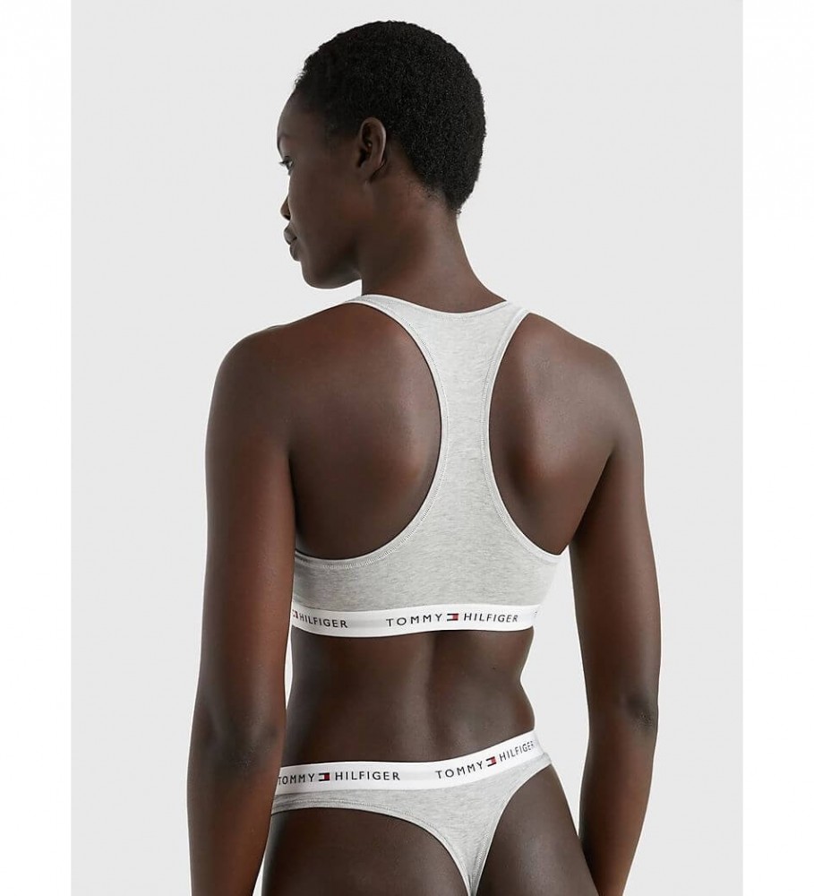 Sutiã Tommy Hilfiger Icons Bralette sem bojo, cinza