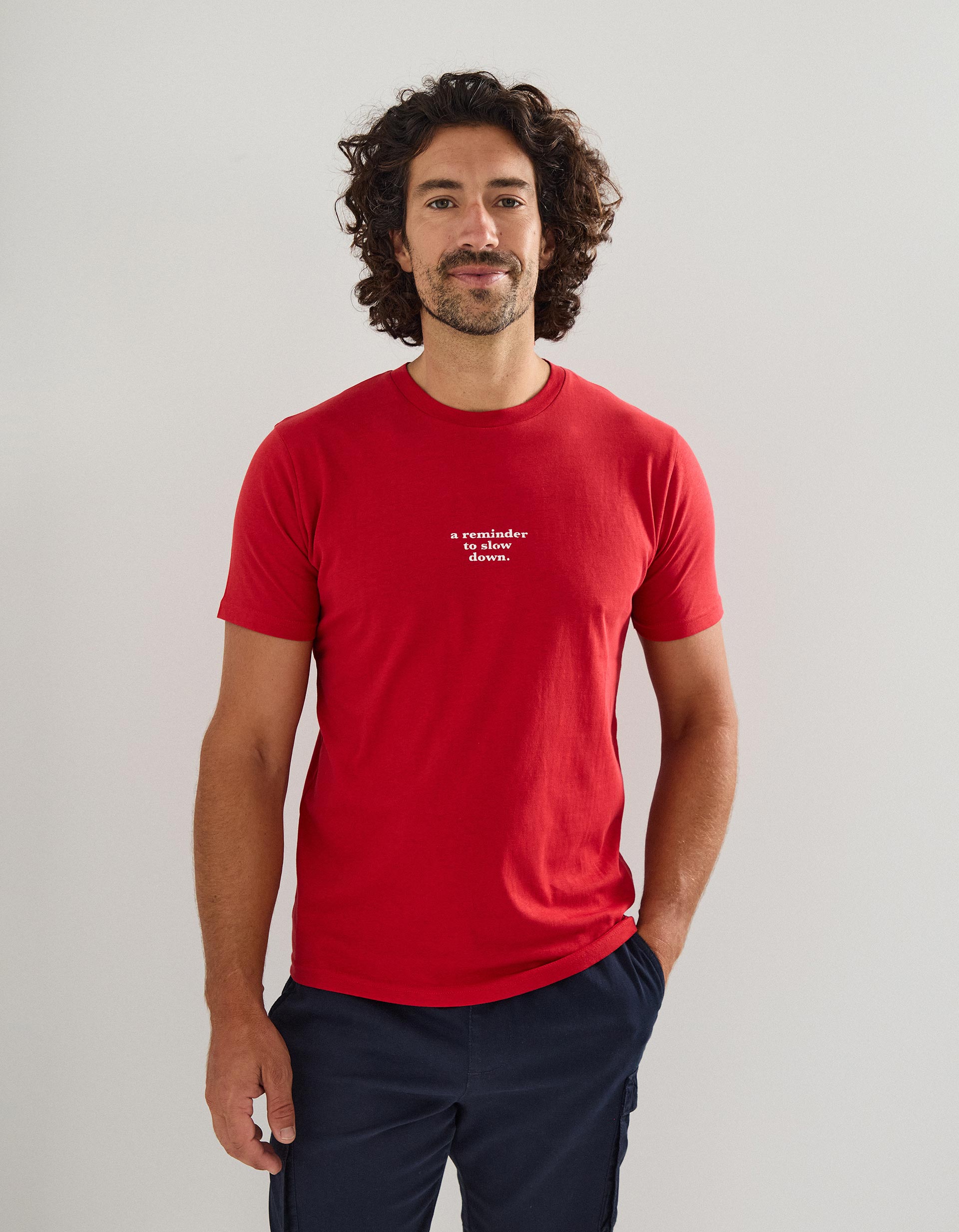T-shirt Print, Homem, Vermelho