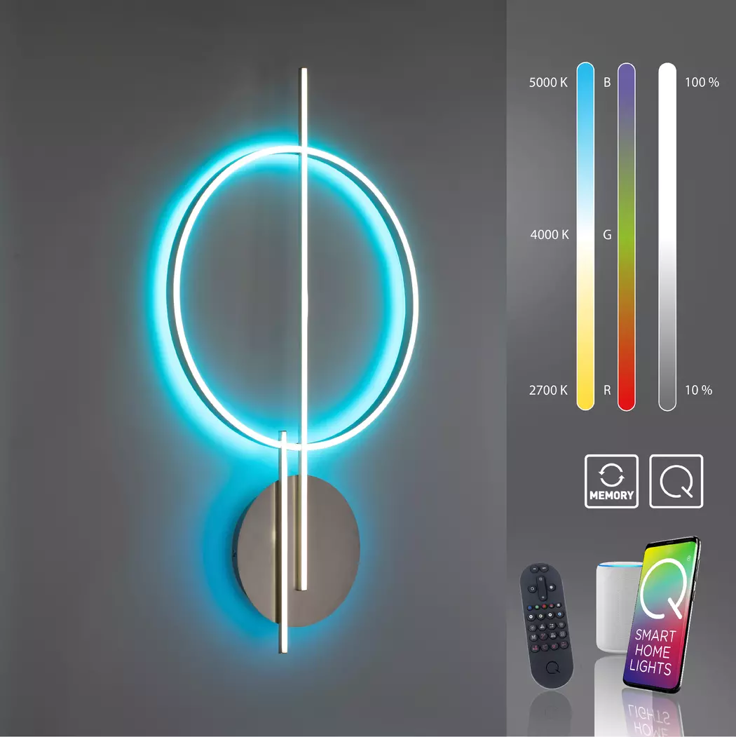 LED-Deckenleuchte Q-Arkoa