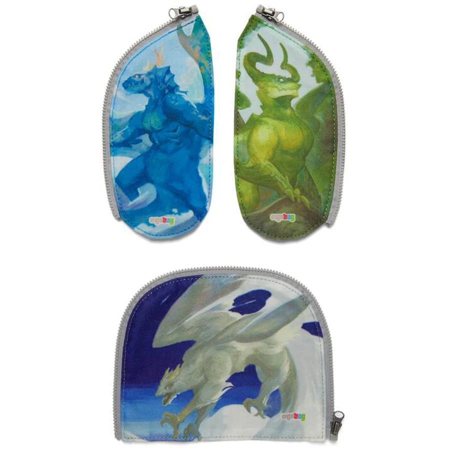 Ergobag Zubehör - Sei­ten­ta­schen-Zip­set 3tlg. Drachen