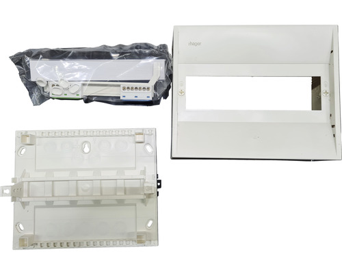 Hager GD110N Mini opbouwverdeelkast, 10 modules, grijs