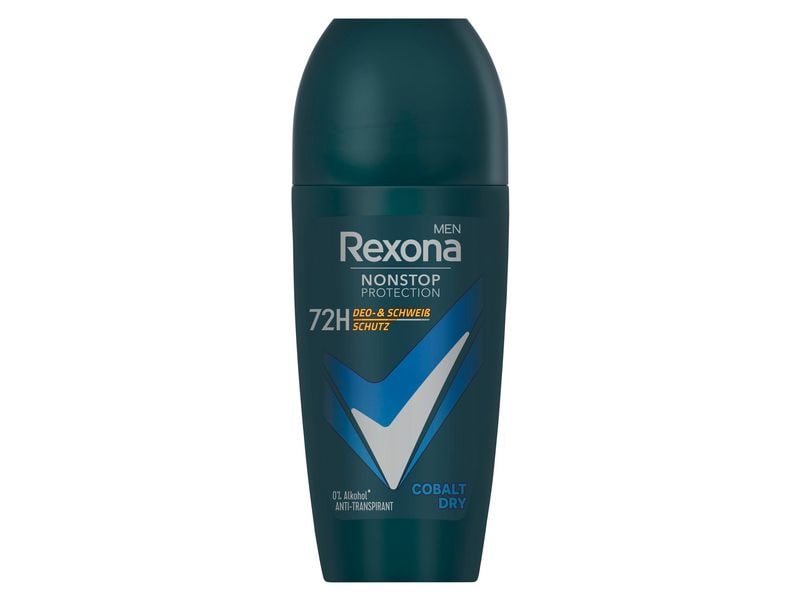 Rexona Deo Roll-on Nonstop Protection Cobalt Dry 50 ml Anti-Transpirant Roll-on bietet ein trockenes Gefühl den ganzen Tag