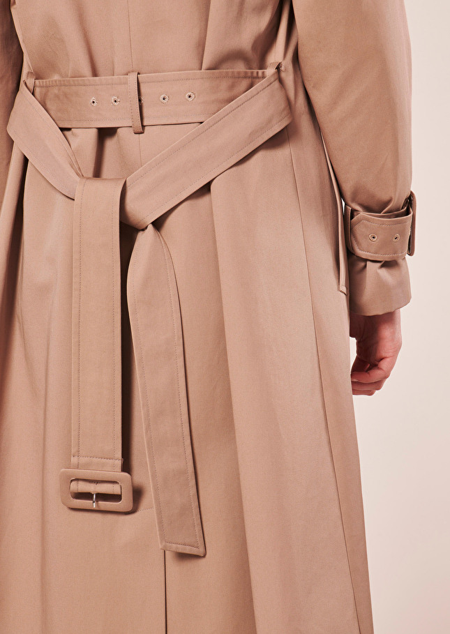 Trench Ivanbeige en gabardine de coton
