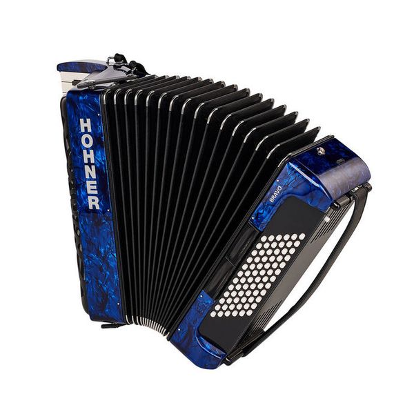 Hohner Bravo III 72 Blue silent key