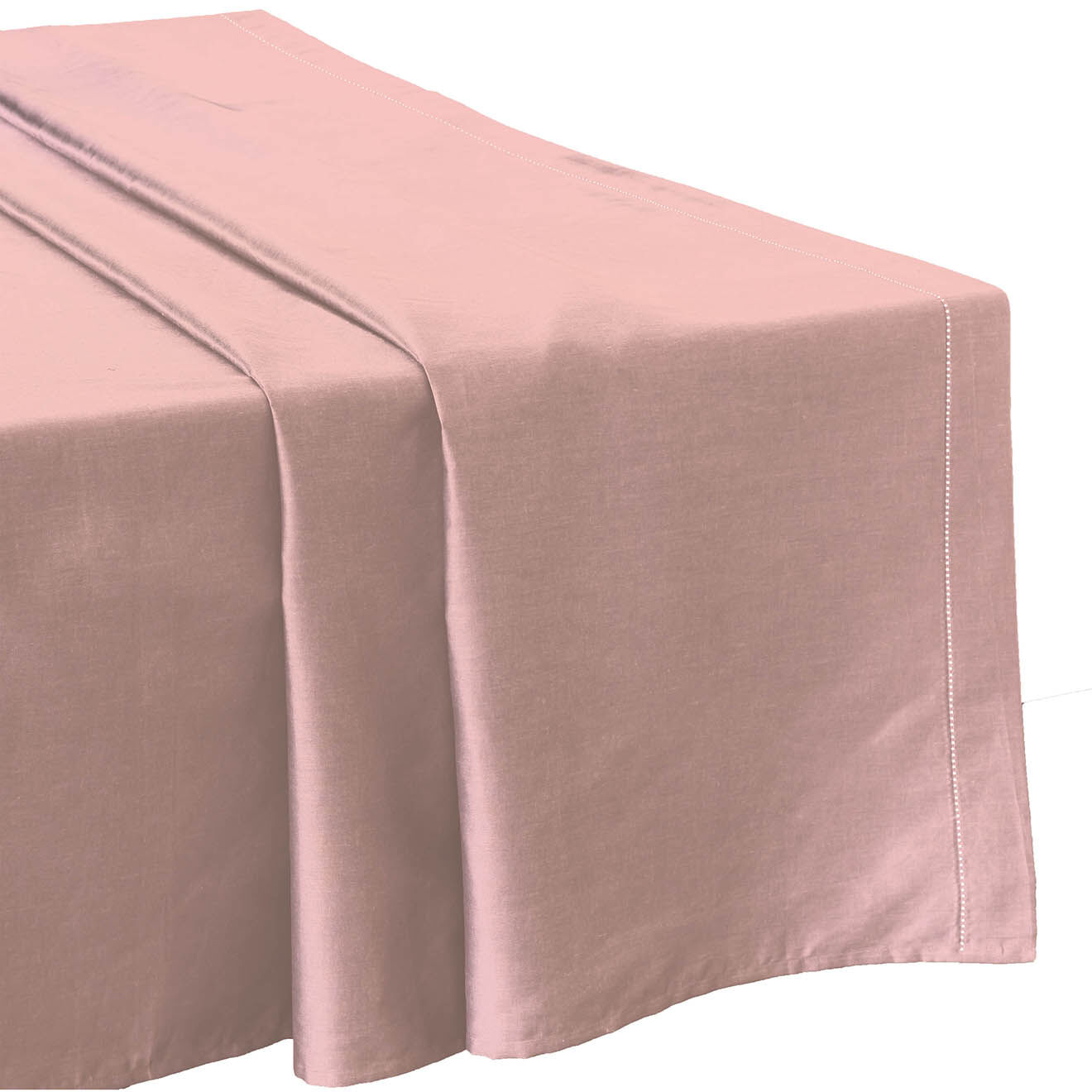 United by PDC Drap plat 100% Satin de Coton rose poudré