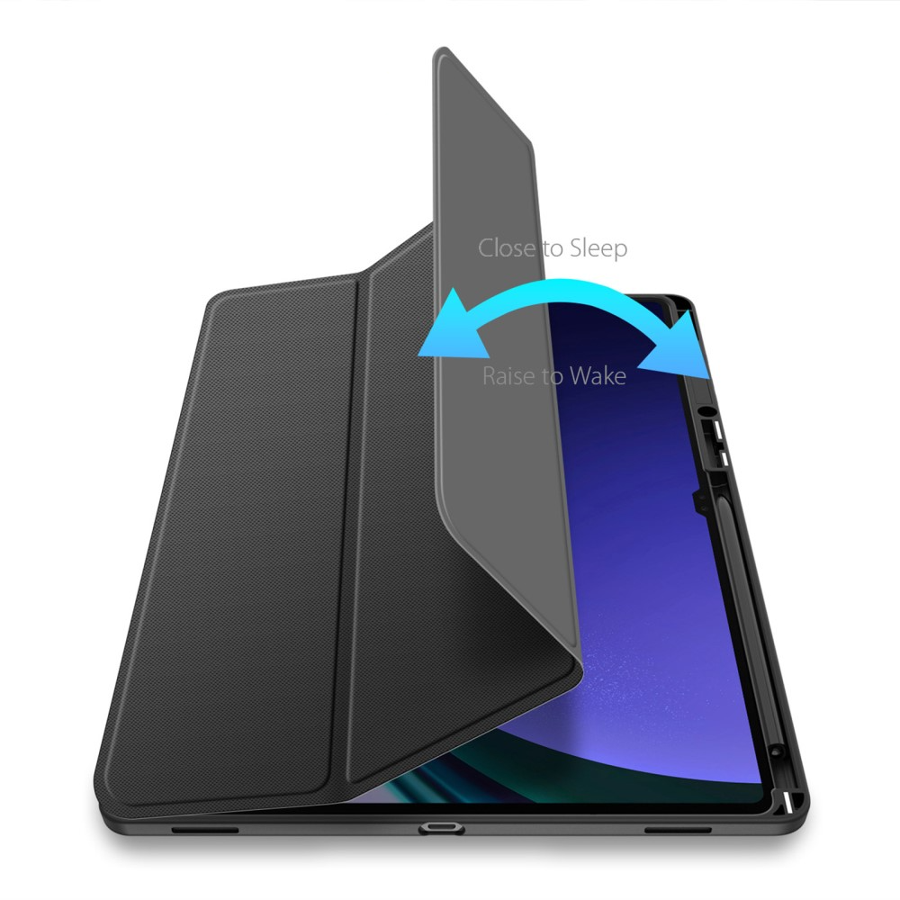 Samsung Galaxy Tab S10 Ultra Leder Tasche Smart Cover Schutzhülle - Blau