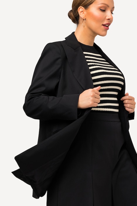 Blazer, Wollmischung, Reverskragen, Rückenschlitz