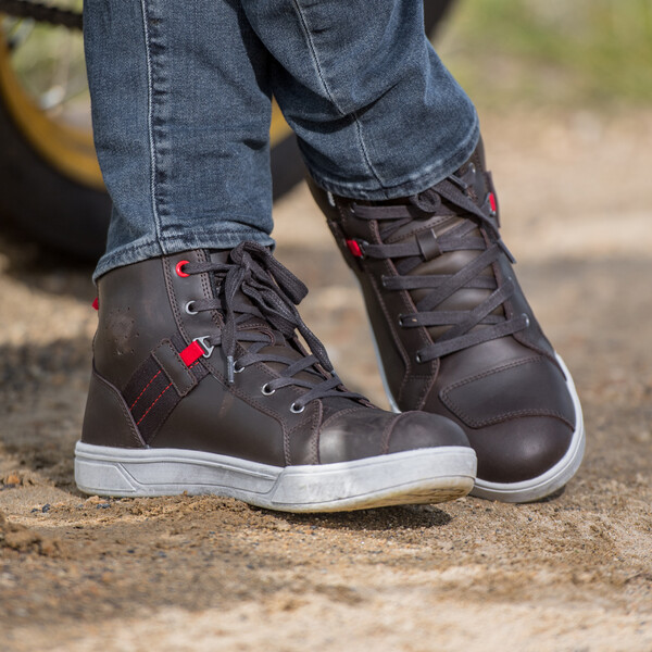 All One - Chaussures Flip Waterproof Marron / Rouge