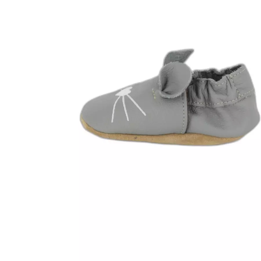 Beck Krabbelschuh Mäuschen grau
