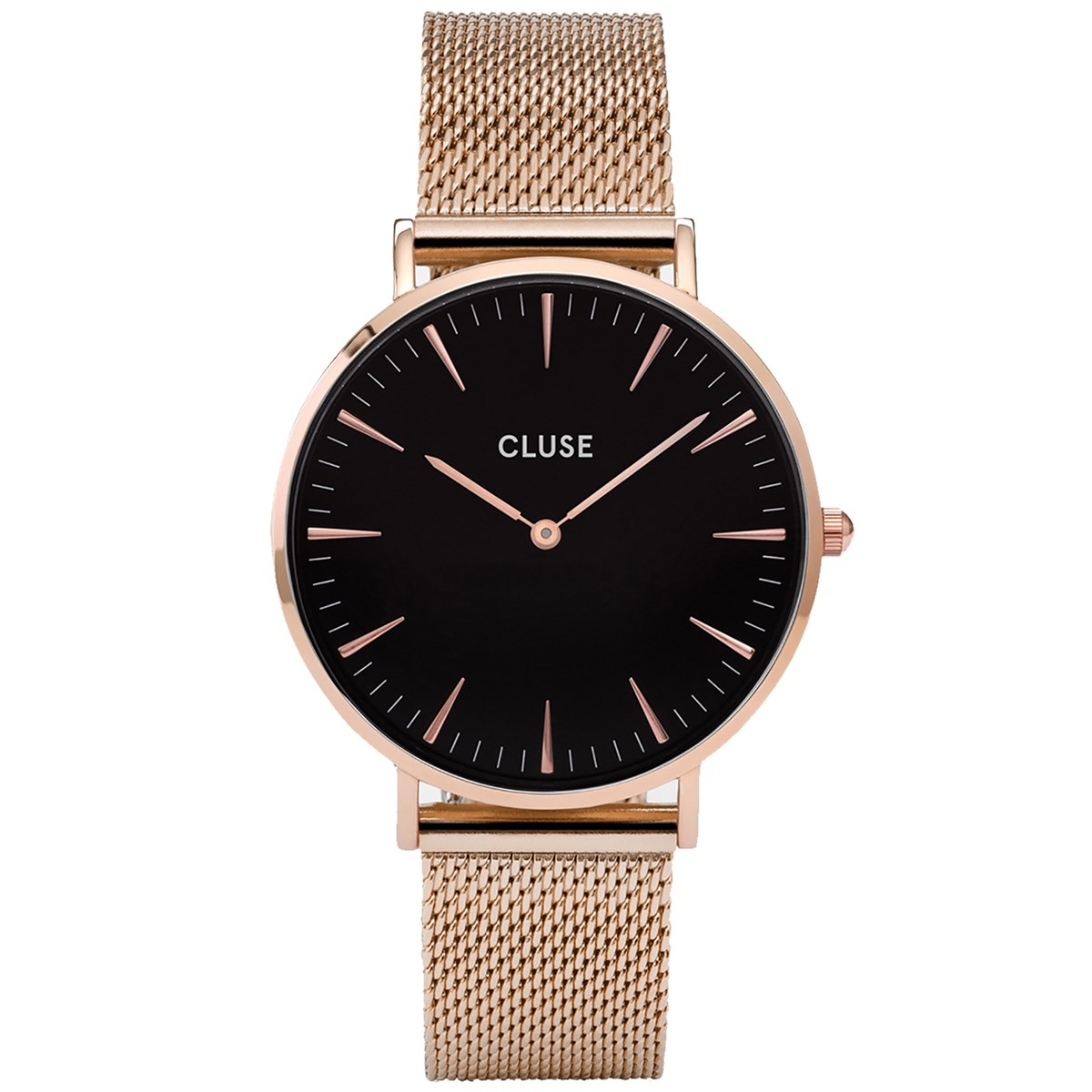 Montre femme Cluse La Bohème Mesh Rose Gold/Black