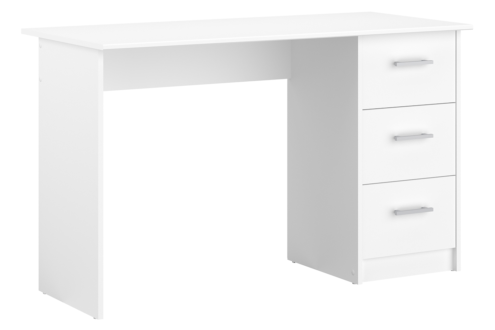 Ifinity skrivebord Hvit foliert med 3 skuffer