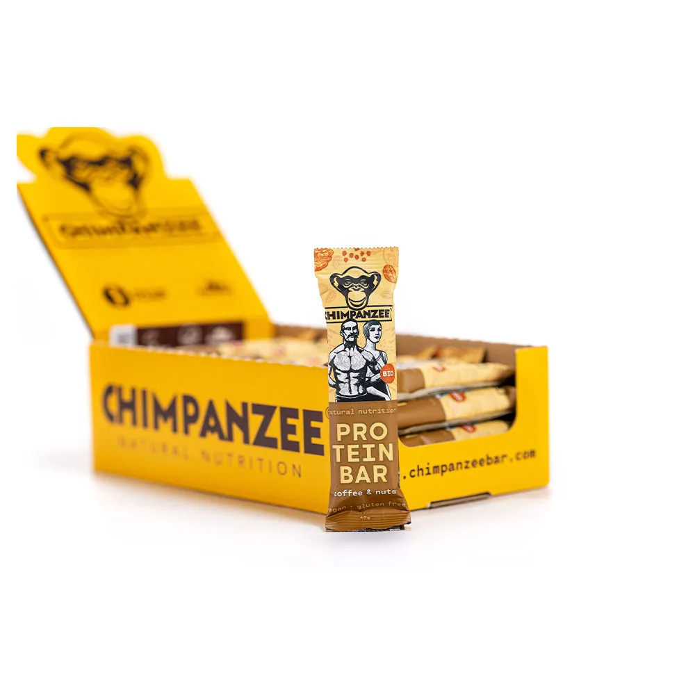 Chimpanzee -  Riegel Bio Protein Bar Kaffee Nüsse 20 Stück