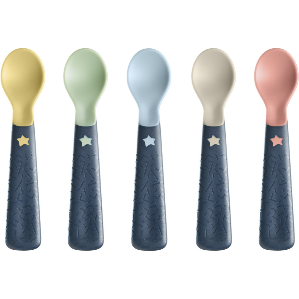 Køb Tommee Tippee 5 X Easigrip Feeding Skeer 6M+