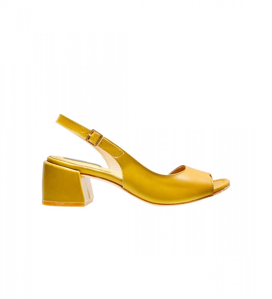 Sandálias Neosens S3390 Ozana Amarelas - Altura do salto: 5,5 cm -