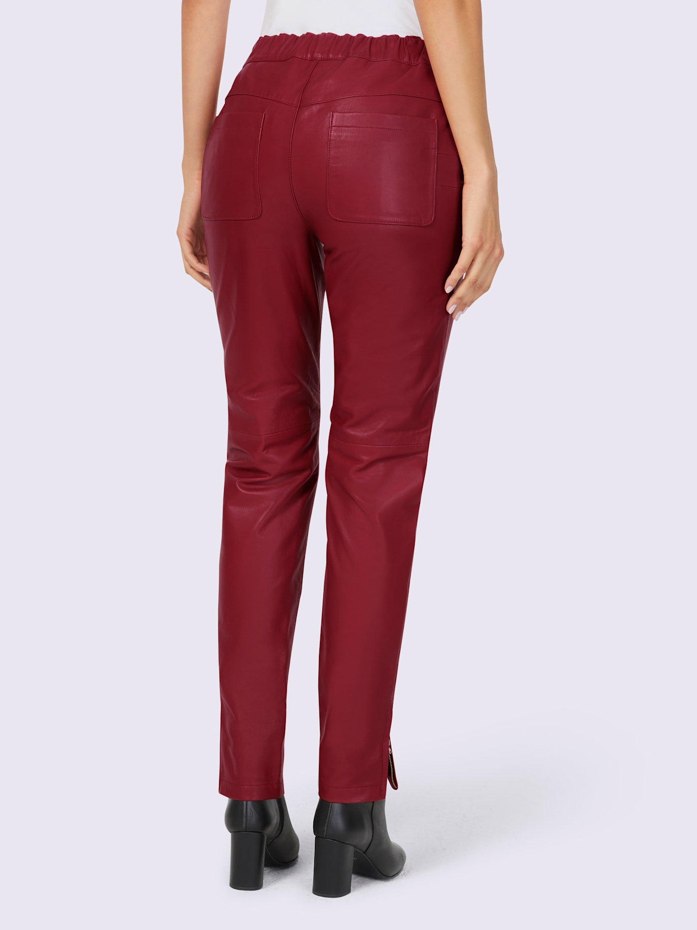 Pantalon en cuir cuir agneau nappa