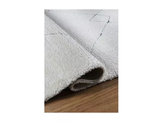 Tapis berbère shaggy - MARRAKECH 360 Noir 160*160