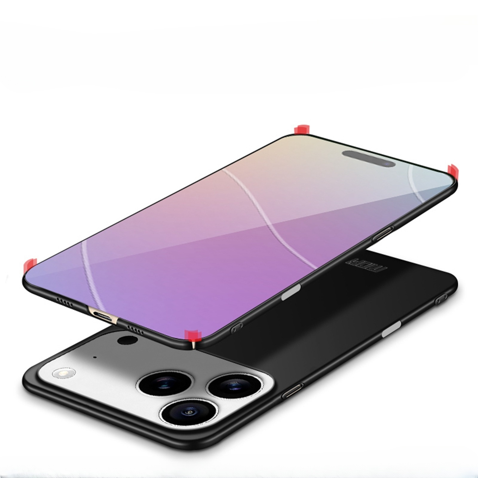 iPhone 17 Pro Hülle Hardcase Super Slim - Schwarz (Matt)