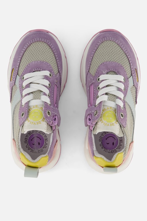 Develab Low Cut Sneakers paars Leer