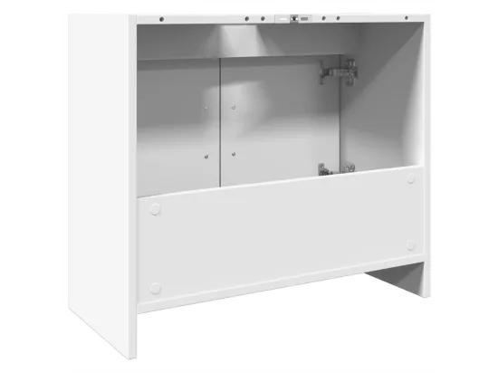 Armoire de lavabo blanc 63x29x55 cm bois d'ingénierie