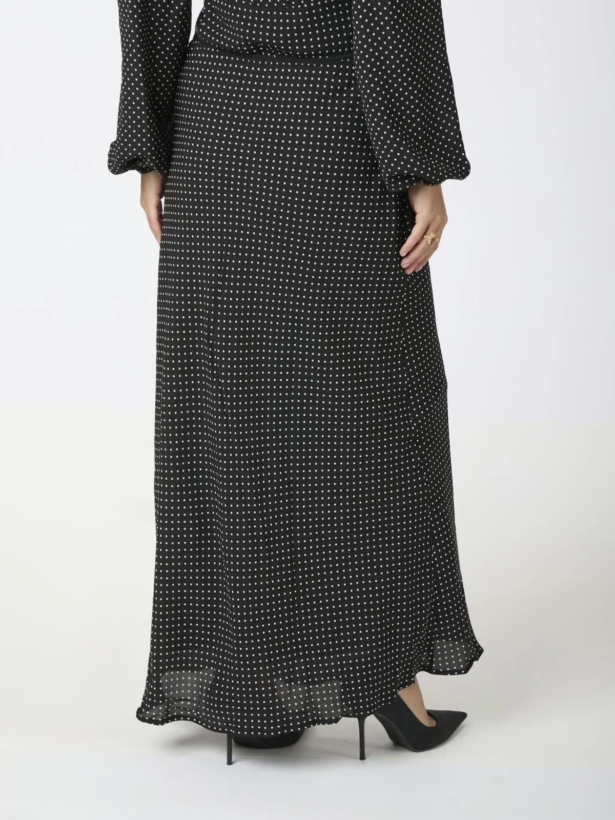 Neo Noir Lola Dot Long Skirt