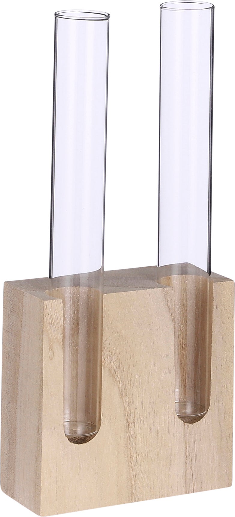 Mica Decorations vaas Stephen transparant;bruin 16,5 x 10 x 23 cm