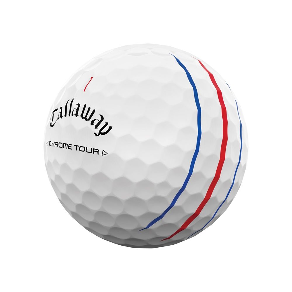 Chrome Tour Triple Track Golfball Hvit 4 for 3