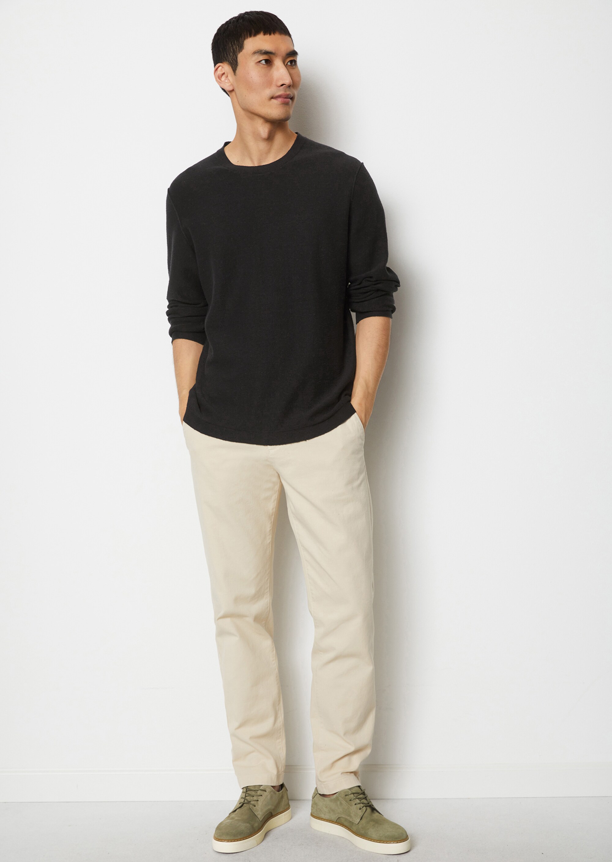 Pullover regular im lässigen Inside-Out-Look