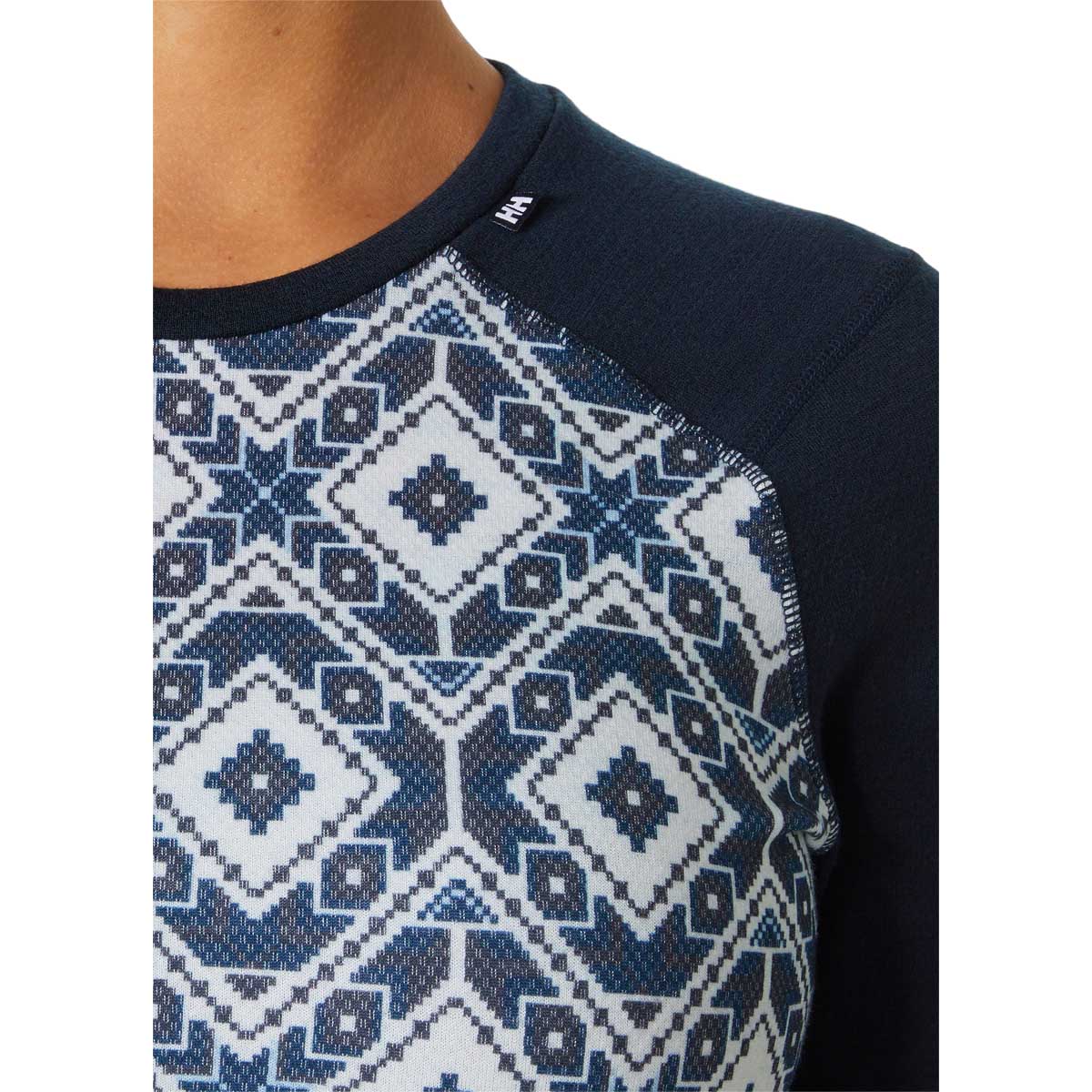 Helly Hansen Lifa Midweight Graphic Merinould Skiundertrøje Dame