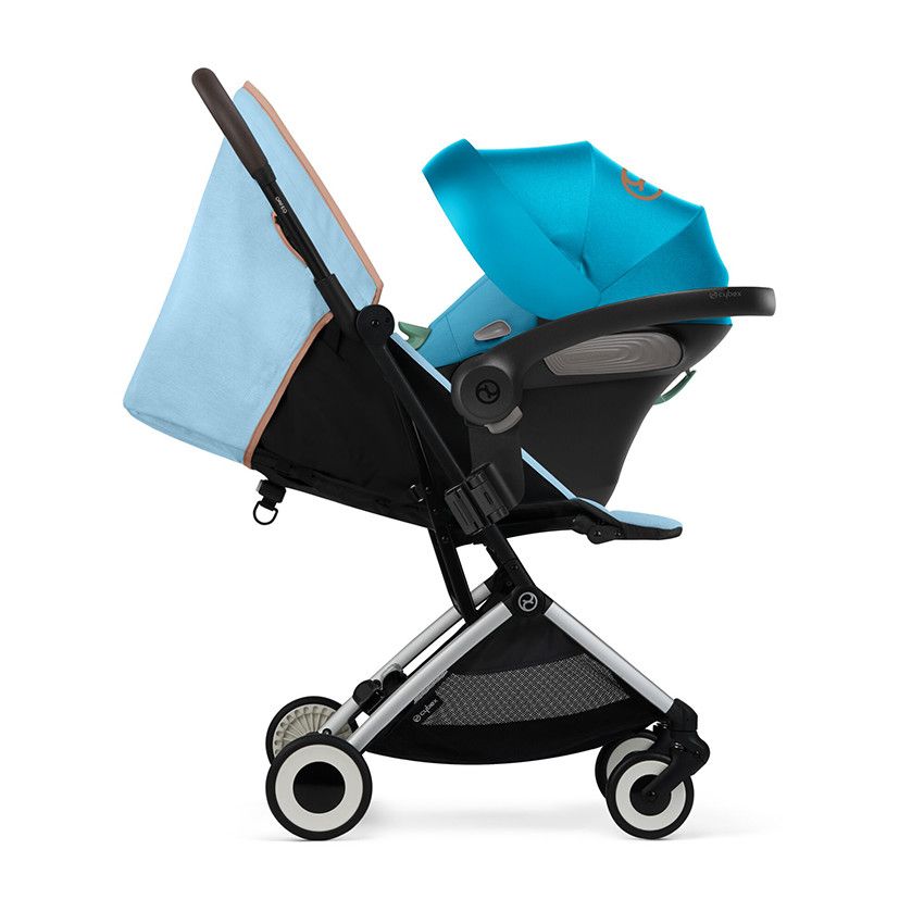 Poussette ultra-compacte Orfeo beach blue - Ecru