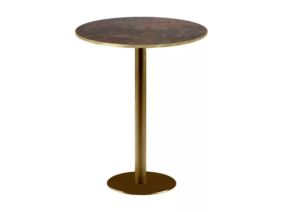 Mange-debout rond Ø 60 cm Rome bistrot rouille