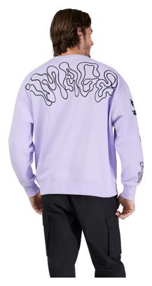 Sweat Homme Fox Oversized Crew Hello Future Violet