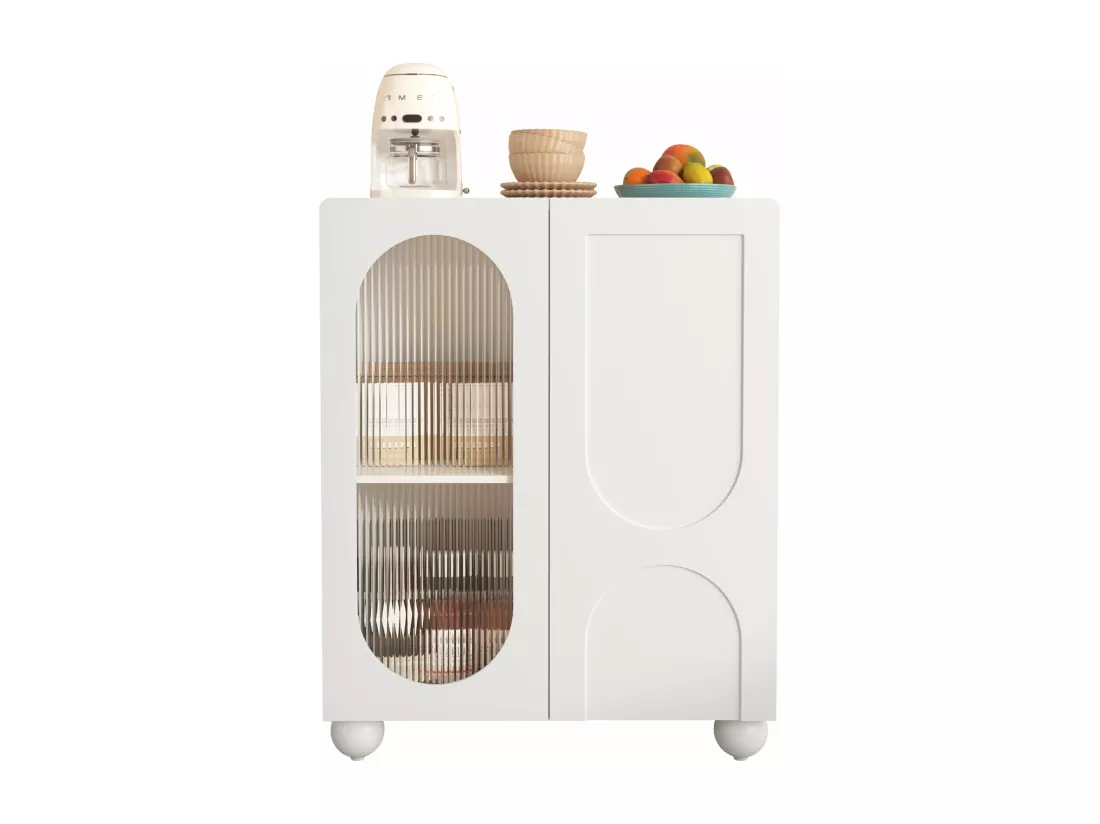 Armoire de rangement blanche de style scania,d80cm×h99cm