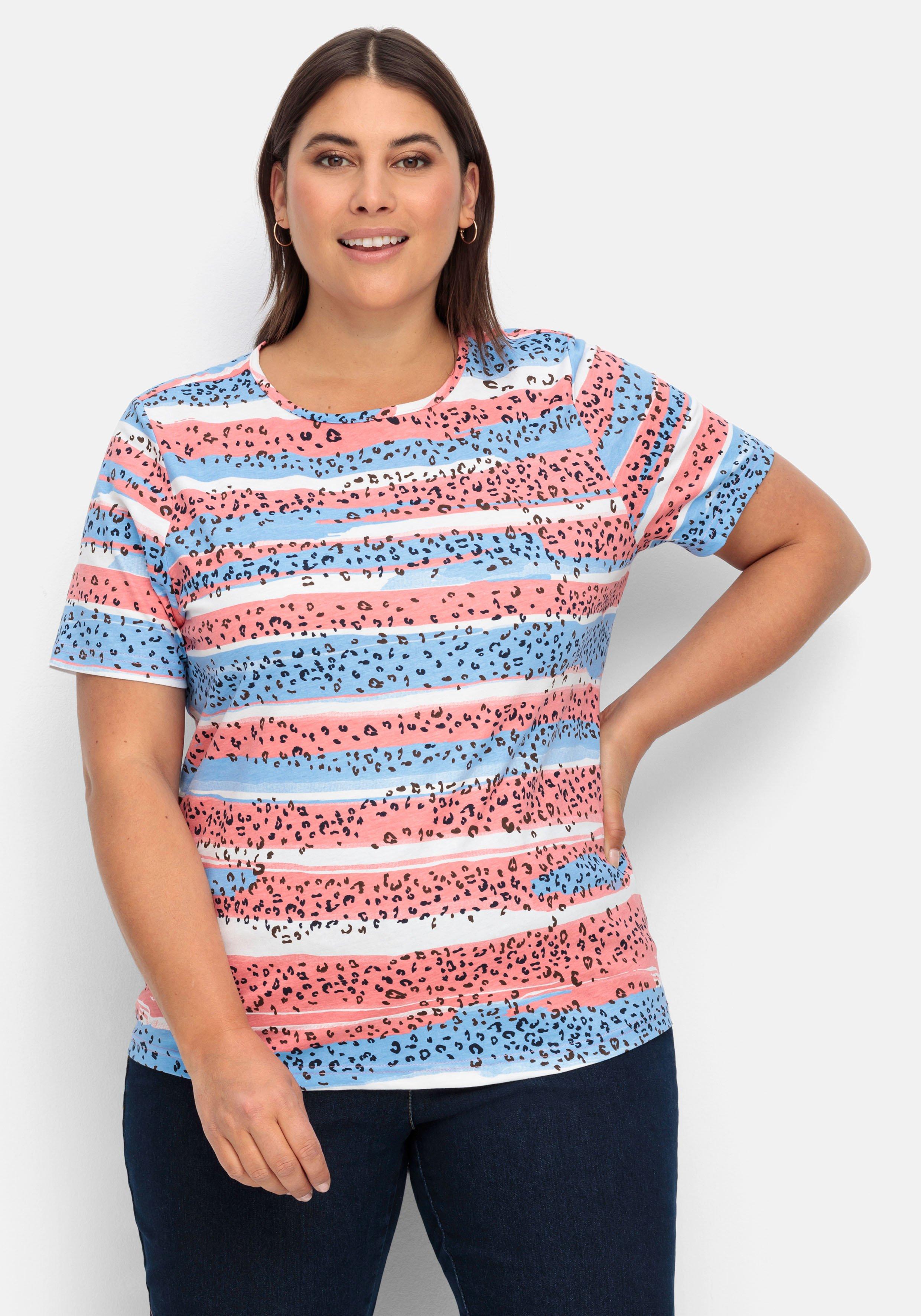 Doppelpack Jerseyshirts, 1x uni, 1x gestreift