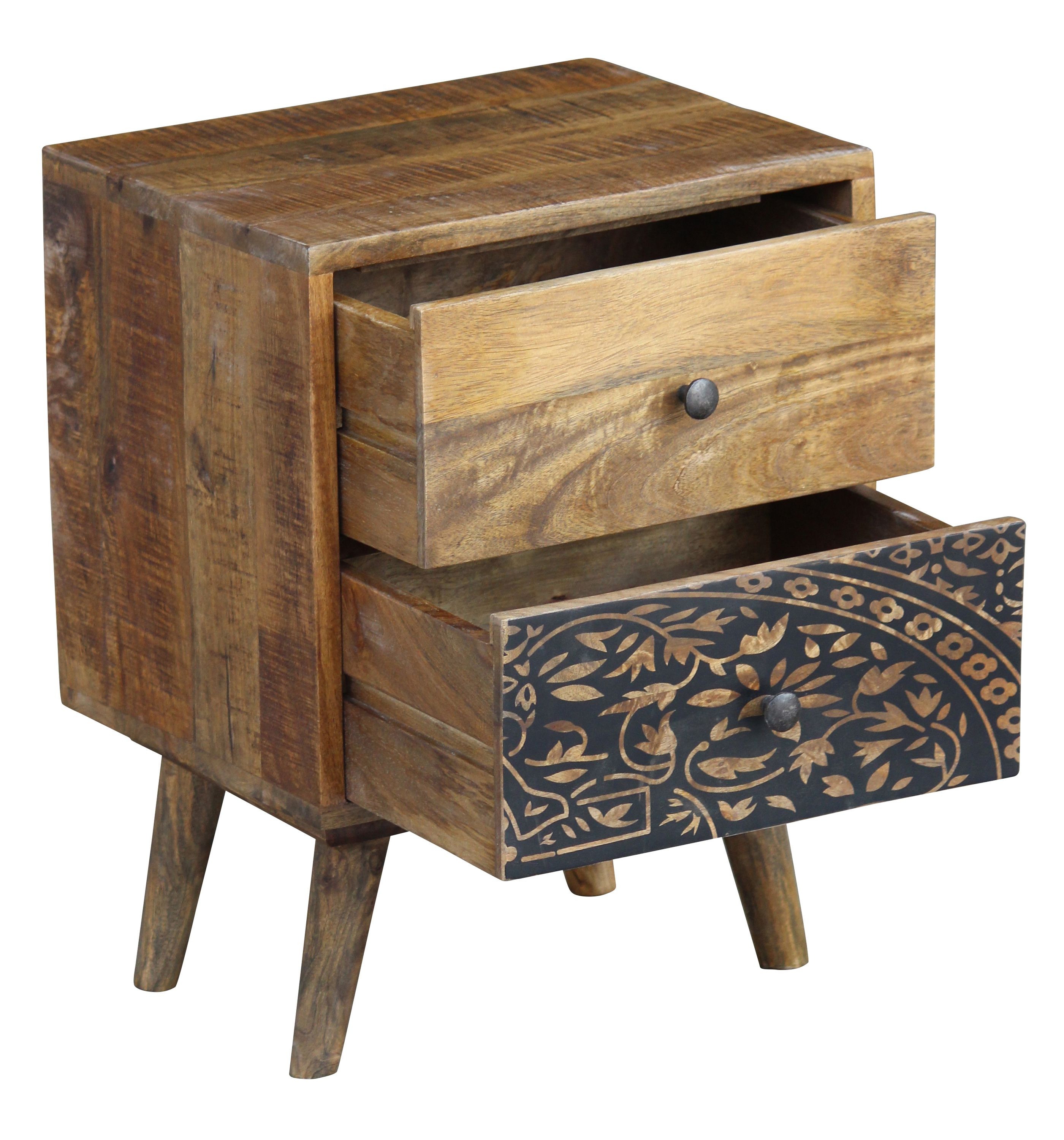 Nachttisch Holz Vintage AUSTIN